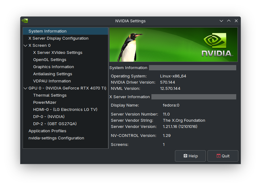 Install NVIDIA proprietary drivers on Fedora 42